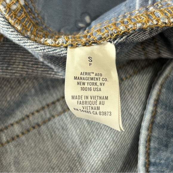 Aerie Women's Jean Shorts Lot of 2 Blue & Pink Distressed Cut Offs Size Small - Picture 8 of 9